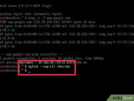 Obrázek nazván Install Arch Linux Step 9