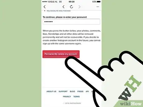 Obrázek nazván Delete an Instagram Account Step 12