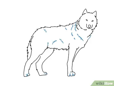 Obrázek nazván Draw a Wolf Step 7