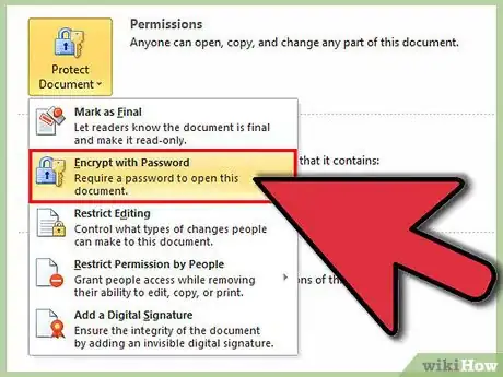 Obrázek nazván Password Protect a Microsoft Word Document Step 2