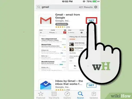 Obrázek nazván Set Up Gmail on an iPhone Step 1