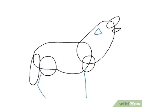 Obrázek nazván Draw a Wolf Step 12