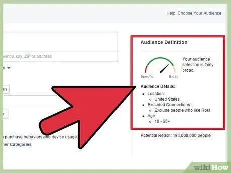 Obrázek nazván Advertise on Facebook Step 14