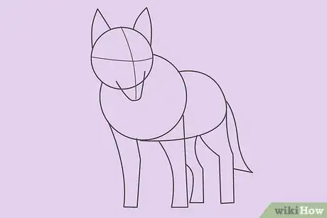 Obrázek nazván Draw a Wolf Step 13