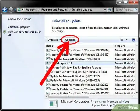 Obrázek nazván Uninstall Internet Explorer 11 for Windows 7 Step 5