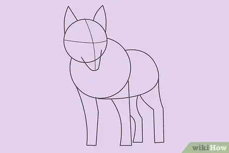 Obrázek nazván Draw a Wolf Step 12